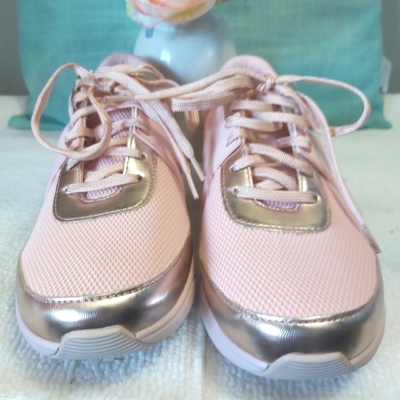 TRAQ by Alegria sneakers walking shoes pink gold - Picture 13 of 15